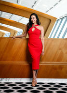 Megan Gale David Jones X Qantas Photo Shoot