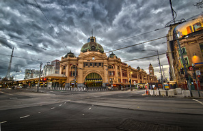 Flinders Street Station During COVID-19 Lockdown