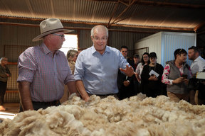 2019 Election - Scott Morrison Visits Dubbo Farm