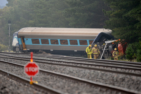 Emergency Crew Inspect Wallan Train Crash Wreckage