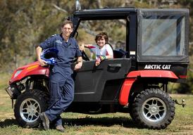 Transplant Patient Drives Dune Buggy At Werribee Test Track