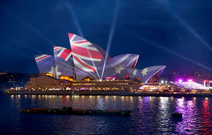 Sydney Opera House Lights Up For Australia