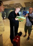 John Lydon Arrives At Sydney Airport