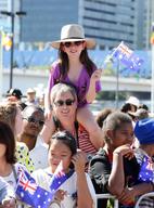 Duke And Duchess Of Cambridge Greet Crowds In Brisbane