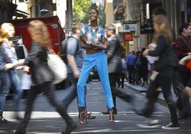 Sudanese Model Ajak Deng In Melbourne